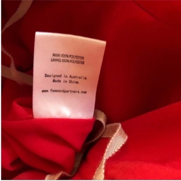 Fame and Partners Free People Red Pleated Maxi Dress - Picture 7 of 12